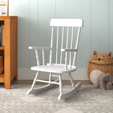 Kids white rocking discount chair